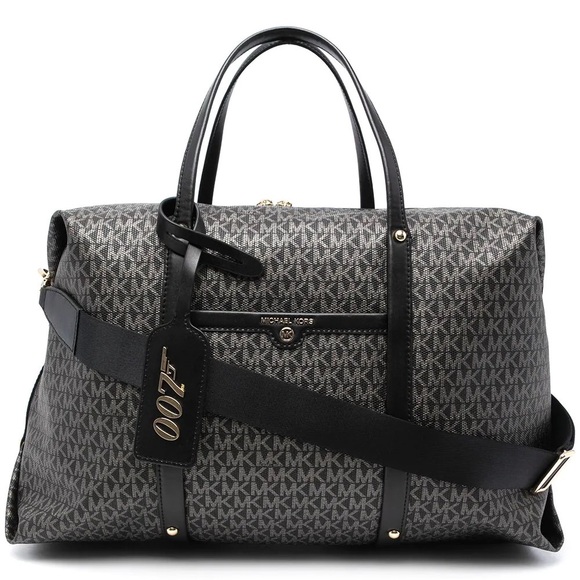 🌺 NWT Michael Kors MMK x 007 Beck XL Metallic Logo Weekender + Free Gifts 🌺 - Picture 13 of 15